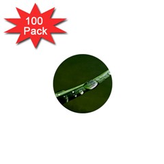 Grass Drops 1  Mini Button (100 Pack) by Siebenhuehner