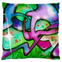 Graffity Large Cushion Case (two Sided)  by Siebenhuehner