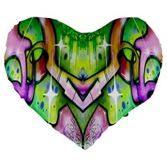 Graffity 19  Premium Heart Shape Cushion by Siebenhuehner