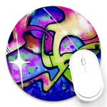 Graffity 8  Mouse Pad (Round) Front