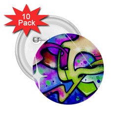 Graffity 2 25  Button (10 Pack) by Siebenhuehner