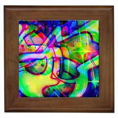 Graffity Framed Ceramic Tile by Siebenhuehner