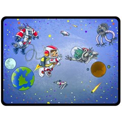 Interplanetary High Five/three Fleece Blanket (extra Large) by Contest1732250