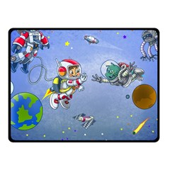 Interplanetary High Five/three Fleece Blanket (small) by Contest1732250