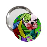 Pug Handbag Mirror (2.25 ) Front