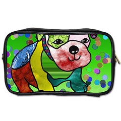 Pug Travel Toiletry Bag (one Side) by Siebenhuehner