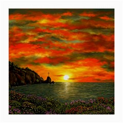 Alyssa s Sunset By Ave Hurley Artrevu - Medium Glasses Cloth (2 Sides) by ArtRave2