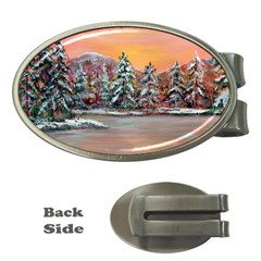  jane s Winter Sunset   By Ave Hurley Of Artrevu   Money Clip (oval) by ArtRave2