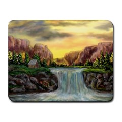 Brentons Waterfall - Ave Hurley - Artrave - Small Mouse Pad (rectangle) by ArtRave2