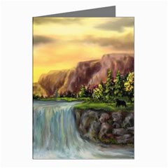 Brentons Waterfall - Ave Hurley - Artrave - Greeting Card (8 Pack) by ArtRave2