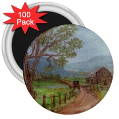  amish Buggy Going Home  By Ave Hurley Of Artrevu   3  Magnet (100 Pack) by ArtRave2