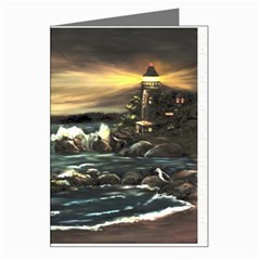  bridget s Lighthouse   By Ave Hurley Of Artrevu   Greeting Card by ArtRave2