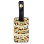 Autumn Owls Luggage Tag (One Side) Front