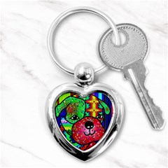 Pug Key Chain (heart) by Siebenhuehner