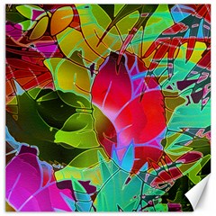 Floral Abstract 1 Canvas 20  X 20  (unframed) by MedusArt