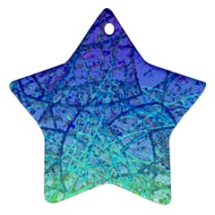 Grunge Art Abstract G57 Star Ornament (two Sides) by MedusArt