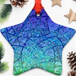 Grunge Art Abstract G57 Star Ornament (Two Sides) Back