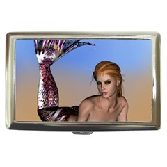 Mermaid On The Beach  Cigarette Money Case by goldenjackal