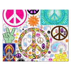Peace Collage Jigsaw Puzzle (rectangle) by StuffOrSomething