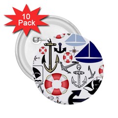 Nautical Collage 2 25  Button (10 Pack) by StuffOrSomething