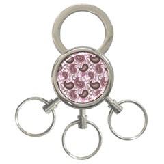 Paisley In Pink 3-ring Key Chain by StuffOrSomething