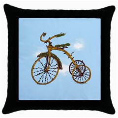 Treecycle Black Throw Pillow Case by Contest1753604