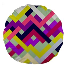 Pink & Yellow No  1 18  Premium Round Cushion  by Contest1878042