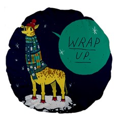 Wrap Up  18  Premium Round Cushion  by Contest1878722