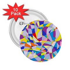 Fractured Facade 2 25  Button (10 Pack) by StuffOrSomething