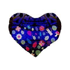 Magic Glade 16  Premium Heart Shape Cushion  by Contest1848470