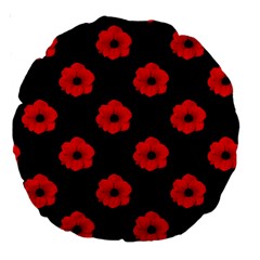 Poppies 18  Premium Round Cushion  by Contest1879409