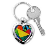 Abstract Key Chain (Heart) Front