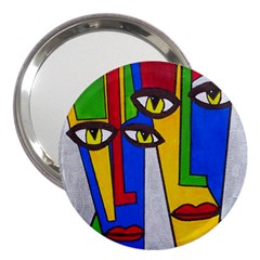 Face 3  Handbag Mirror by Siebenhuehner