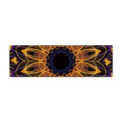 Yellow Purple Lotus Mandala Bumper Sticker by Zandiepants