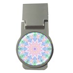 Soft Rainbow Star Mandala Money Clip (Round) Front