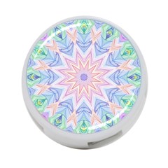 Soft Rainbow Star Mandala 4-port Usb Hub (one Side) by Zandiepants