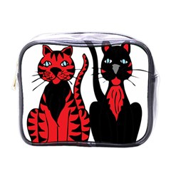 Cool Cats Mini Travel Toiletry Bag (one Side) by StuffOrSomething