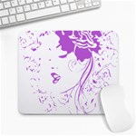 Purple Woman of Chronic Pain Large Mouse Pad (Rectangle) Front