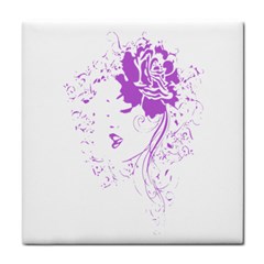 Purple Woman Of Chronic Pain Face Towel by FunWithFibro