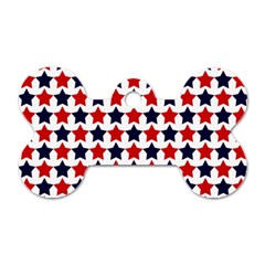 Patriot Stars Dog Tag Bone (one Sided) by StuffOrSomething