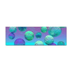 Ocean Dreams, Abstract Aqua Violet Ocean Fantasy Bumper Sticker by DianeClancy