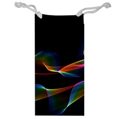 Fluted Cosmic Rafluted Cosmic Rainbow, Abstract Winds Jewelry Bag by DianeClancy