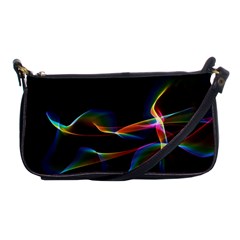 Fluted Cosmic Rafluted Cosmic Rainbow, Abstract Winds Evening Bag by DianeClancy