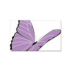 Purple Awareness Butterfly 2 Sticker 10 Pack (rectangle) by FunWithFibro