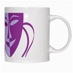 Comedy & Tragedy Of Chronic Pain White Coffee Mug Right