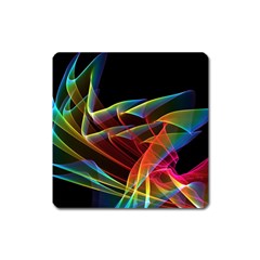 Dancing Northern Lights, Abstract Summer Sky  Magnet (square) by DianeClancy