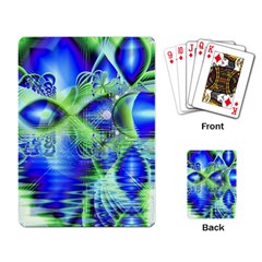 Irish Dream Under Abstract Cobalt Blue Skies Playing Cards Single Design by DianeClancy