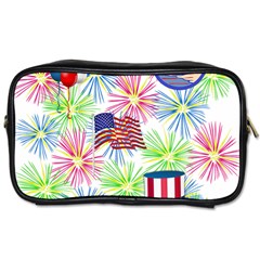 Patriot Fireworks Travel Toiletry Bag (one Side) by StuffOrSomething