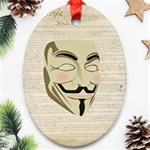 We The Anonymous People Oval Ornament (Two Sides) Back