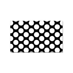 Black And White Polkadot Sticker 100 Pack (rectangle) by Zandiepants